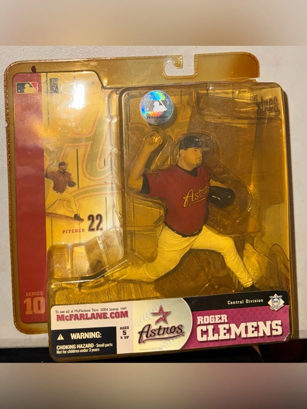 Starting Lineup Baseball Figure Lot Ted Williams, Mickey Mantle, Roger Clemens
